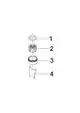 DORNBRACHT Luftsprudler Niederdruck ERSATZTEILE 90230102602 M24x1-AG Platin gebürstet, 90230102602-06 Galeriebild 2